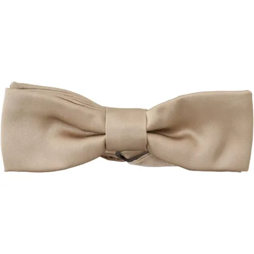 Gold Seiden Verstellbare Hals Papillon Krawatte - Dolce & Gabbana - Modalova