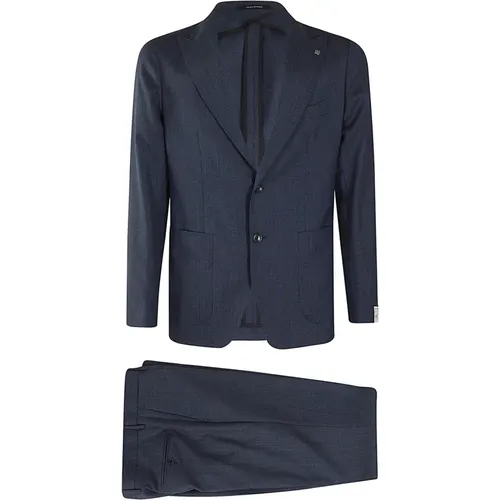 Single Breasted Suits , male, Sizes: L - Tagliatore - Modalova