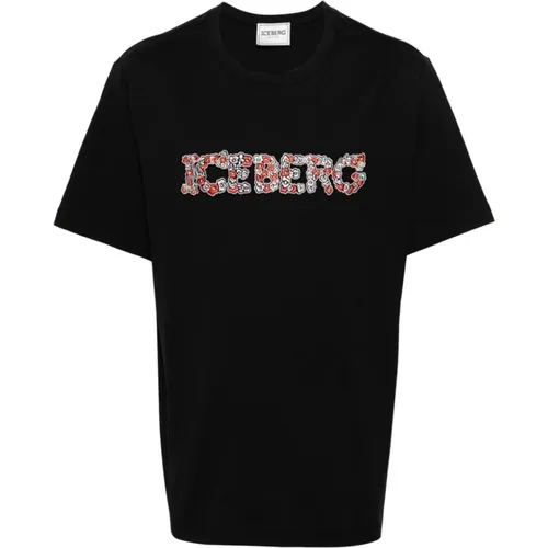 T-Shirts , Herren, Größe: L - Iceberg - Modalova