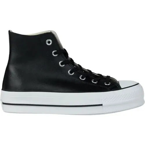 Chuck Taylor All Star Platform Leather High-Top Sneakers , female, Sizes: 4 UK, 3 1/2 UK, 3 UK, 4 1/2 UK - Converse - Modalova
