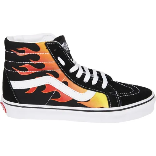 Red Flame Sk8-Hi Reissue Sneakers , female, Sizes: 6 UK, 7 UK, 10 UK - Vans - Modalova