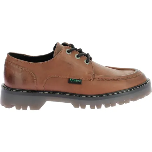 Stilvolle Leder Derby Schuhe - Kickers - Modalova