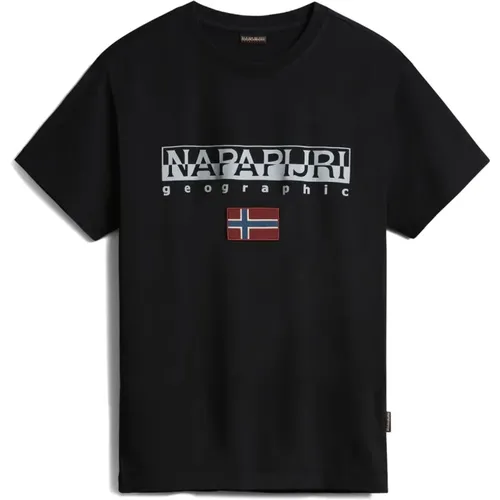 Short Sleeve T-Shirt for Men , male, Sizes: S, M - Napapijri - Modalova