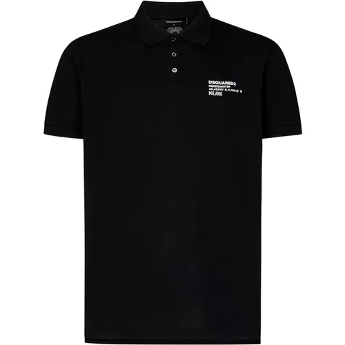 Tennis Fit Polo with Logo , male, Sizes: M, S, L, 2XL, XL - Dsquared2 - Modalova