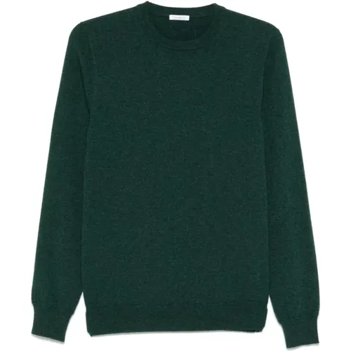 Forest Cashmere Crew Neck Sweater , male, Sizes: XL, L, 2XL - Malo - Modalova