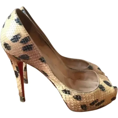 Pre-owned Leather heels , female, Sizes: 4 UK - Christian Louboutin Pre-owned - Modalova