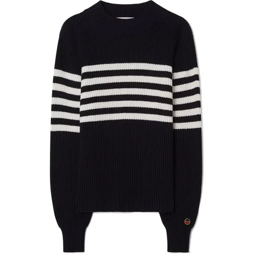 Tamara Striped Sweater Marine/Ecru , female, Sizes: M, 2XL, XL, XS - Busnel - Modalova