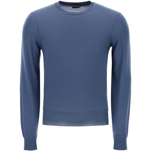 Light Silk Cashmere Sweater , male, Sizes: L, M - Tom Ford - Modalova