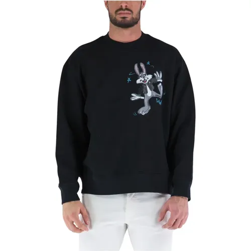 Cozy Crewneck Sweatshirt , male, Sizes: L, M, S - Domrebel - Modalova