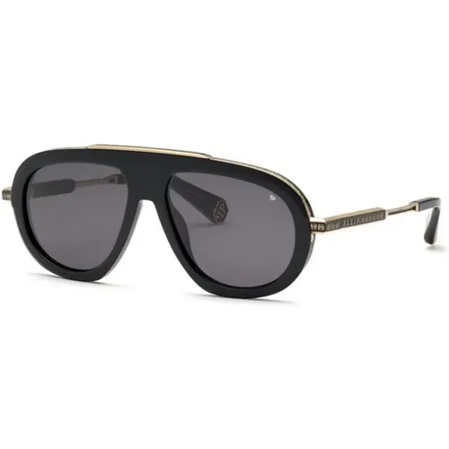 Sunglasses Glossy Smoke Grey , unisex, Sizes: 57 MM - Philipp Plein - Modalova