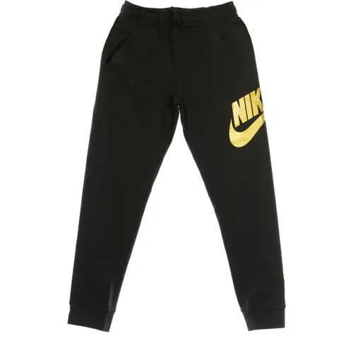 Sportliche Fleece Trainingshose Schwarz/Gold - Nike - Modalova