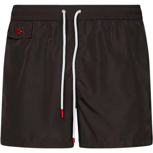 Swim Shorts with Logo Embroidery , male, Sizes: XL, S - Kiton - Modalova