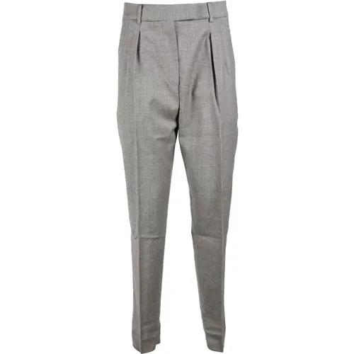 Merinowolle Elasthan Hose , Damen, Größe: XS - Max Mara Studio - Modalova