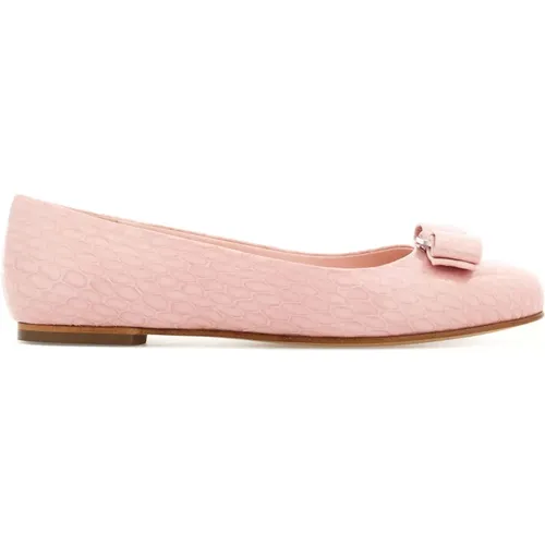 Rosa Varina Stilvolle Ballettflats , Damen, Größe: 37 EU - Salvatore Ferragamo - Modalova