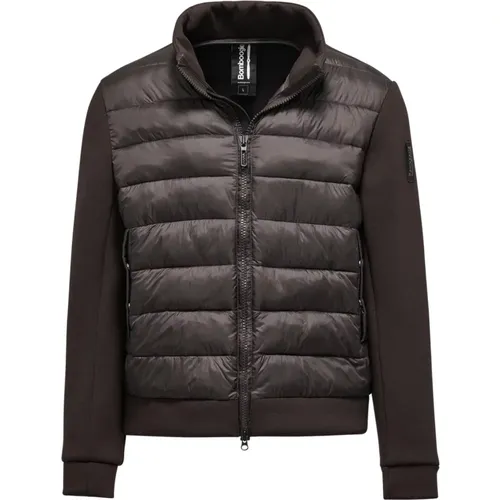 Versatile Bimaterial Jacket with Stand-Up Collar , male, Sizes: 2XL, L, S, XL, M - BomBoogie - Modalova