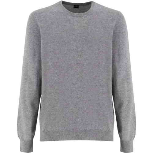 Elegant Crew Neck Sweater , Herren, Größe: 4XL - Fedeli - Modalova