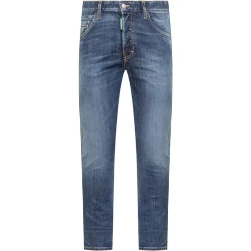 Logo Patch Skinny Jeans , Herren, Größe: L - Dsquared2 - Modalova