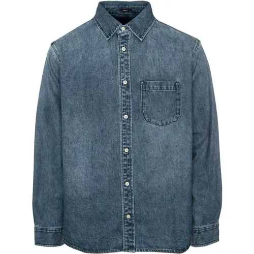 Noah Denim Hemd , Herren, Größe: XL - Denham - Modalova