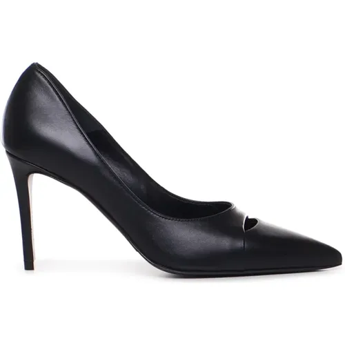 Leather Heel Pumps Italy , female, Sizes: 8 UK - Marc Ellis - Modalova