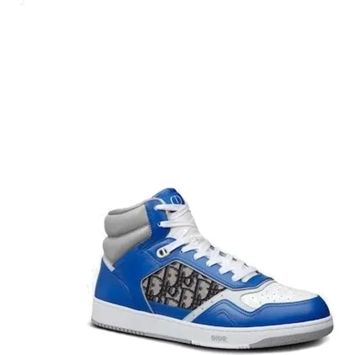 High-Top Sneakers with Iconic Monogram , male, Sizes: 6 UK - Dior - Modalova