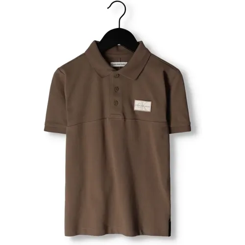 Jungen Polo T-Shirt Badge Pique - Calvin Klein - Modalova