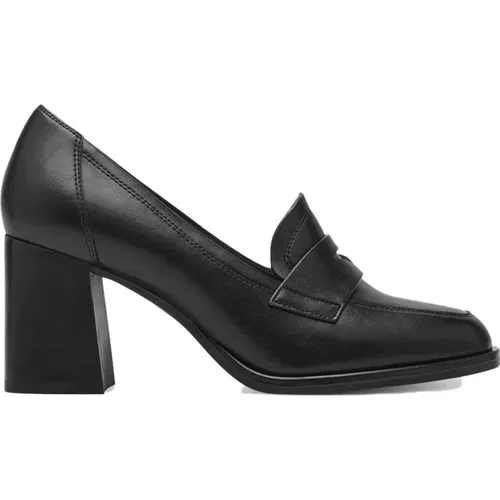 Schwarze Matt Loafers für Frauen , Damen, Größe: 37 EU - tamaris - Modalova