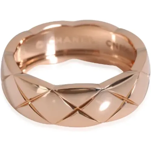 Pre-owned Rose Gold rings , female, Sizes: ONE SIZE - Chanel Vintage - Modalova