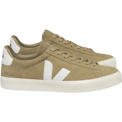 Suede Field Sneakers with Contrast Details , male, Sizes: 10 UK, 11 UK - Veja - Modalova