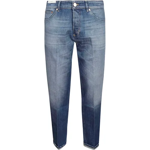 Reggae Denim Jeans mit Gürtelschlaufen , Herren, Größe: W38 - PT Torino - Modalova