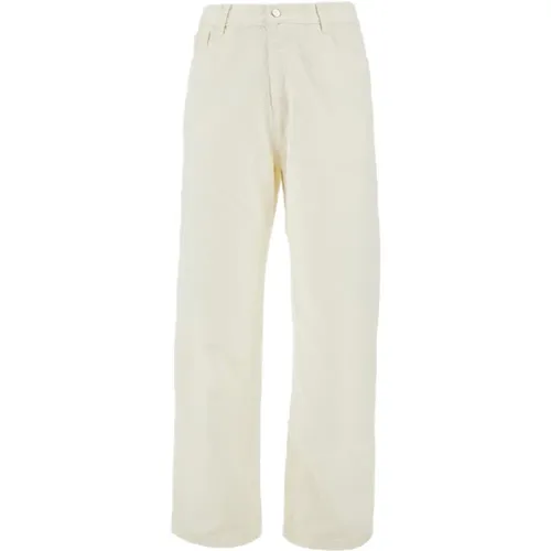 Floral Detail Cream Pants , male, Sizes: W36, W34, W32 - Arte Antwerp - Modalova