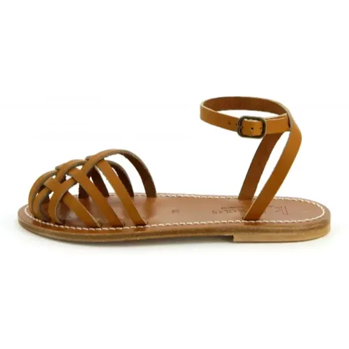 Demetria Leather Sandals , female, Sizes: 6 UK, 4 UK - K.jacques - Modalova