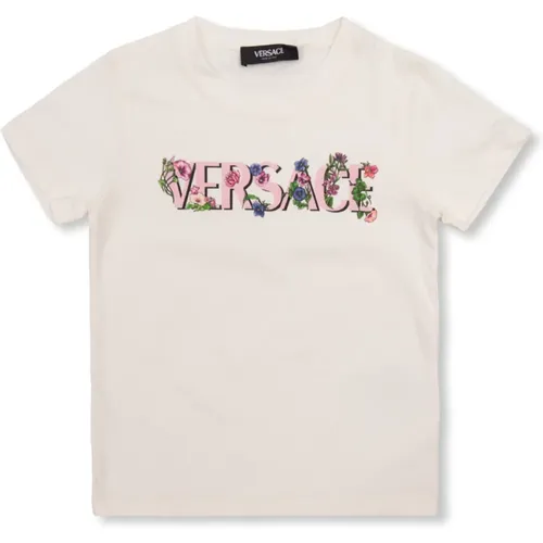 T-Shirt mit Logo Versace - Versace - Modalova