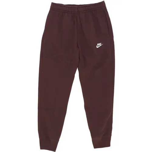 Fleece Tracksuit Jogger Pants Earth/White , male, Sizes: S, XS, XL, M, L - Nike - Modalova