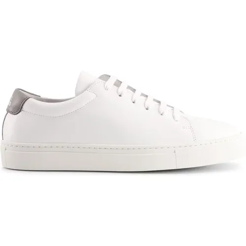 Handgefertigte Ethik Sneakers Weiß Grau , Herren, Größe: 43 EU - National Standard - Modalova