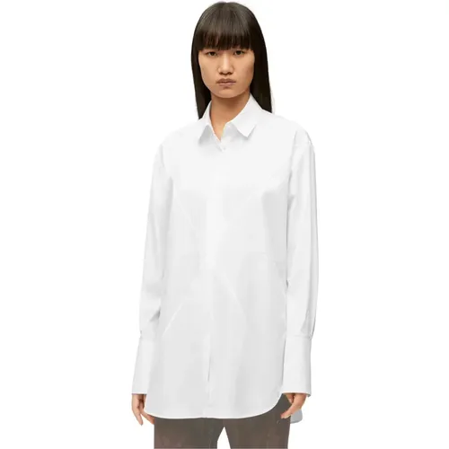 Light Cotton Puzzle Fold Shirt , female, Sizes: M, S - Loewe - Modalova