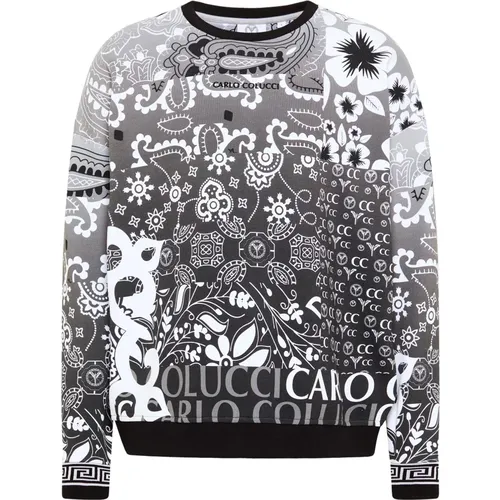 Oversize Bandana Sweatshirt De Chirico , Herren, Größe: M - carlo colucci - Modalova
