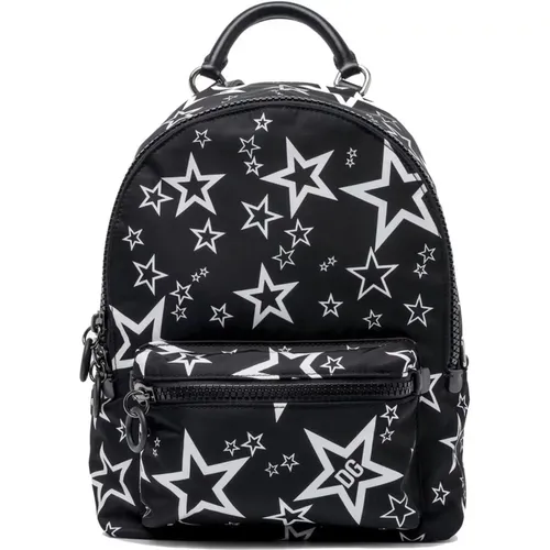 Nylon Star-Patterned Backpack , female, Sizes: ONE SIZE - Dolce & Gabbana - Modalova