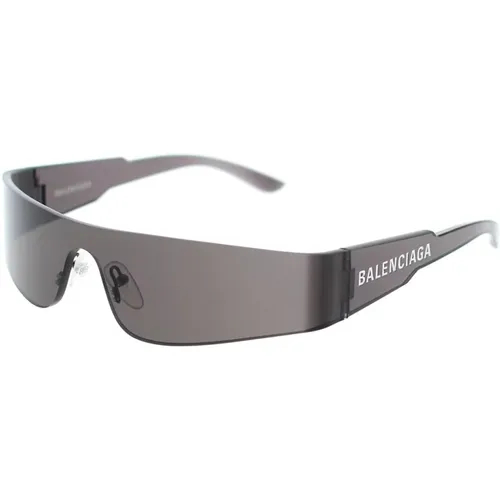 Full Lens Wraparound Sunglasses Bb0041S 001 , unisex, Sizes: ONE SIZE - Balenciaga - Modalova