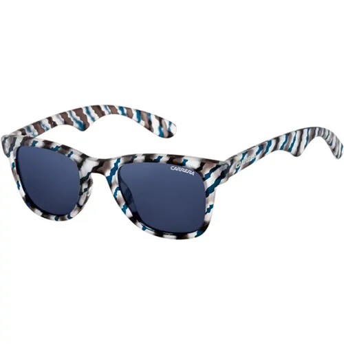 Blue Grey Havana/Avio Blue Sunglasses,Beige/Grey Ivory Mirror Sunglasses,Burgundy Military Green Sunglasses - Carrera - Modalova