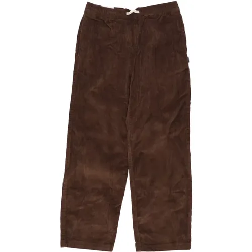 Corduroy Elastic Waist Pants Chestnut , male, Sizes: S, M, XL, L, XS - Element - Modalova