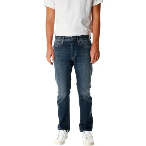 Straight Fit Jeans mit niedriger Leibhöhe , Herren, Größe: W33 L30 - Denham - Modalova
