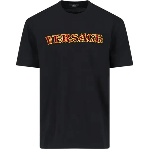 T-Shirts , Herren, Größe: S - Versace - Modalova