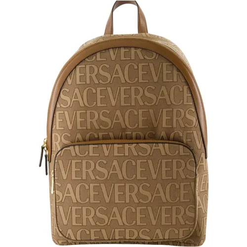 Bedruckter Logo-Rucksack Versace - Versace - Modalova