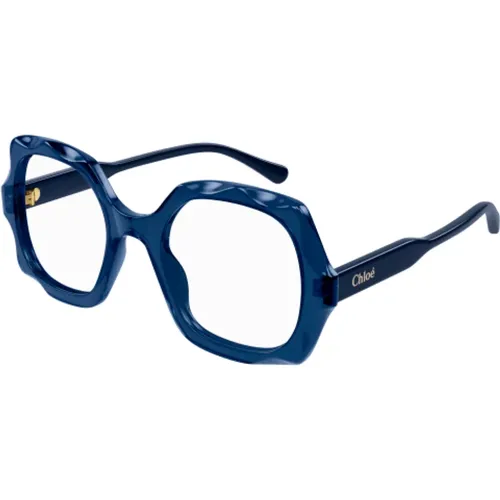 Quadratische optische Brille in Blau - Chloé - Modalova