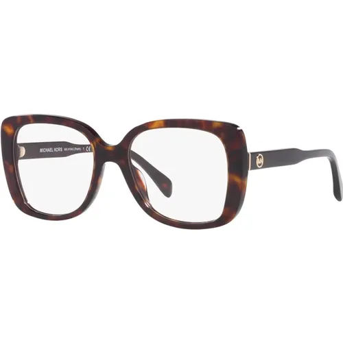 Trendy Eyewear Frames in Dark Tortoise , unisex, Sizes: 53 MM - Michael Kors - Modalova