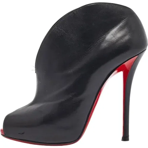 Pre-owned Leather boots , female, Sizes: 3 UK - Christian Louboutin Pre-owned - Modalova