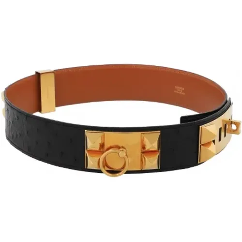 Pre-owned Leather belts , female, Sizes: ONE SIZE - Hermès Vintage - Modalova