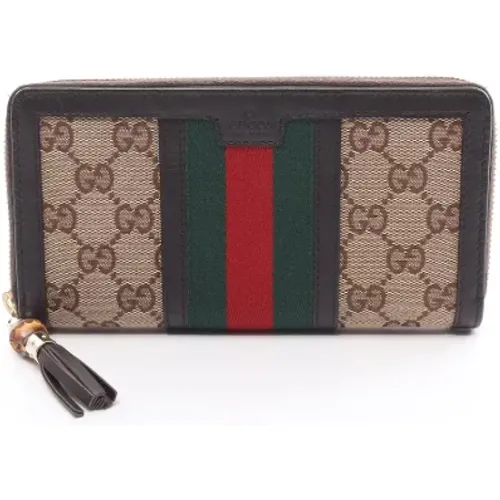 Pre-owned Leather wallets , female, Sizes: ONE SIZE - Gucci Vintage - Modalova