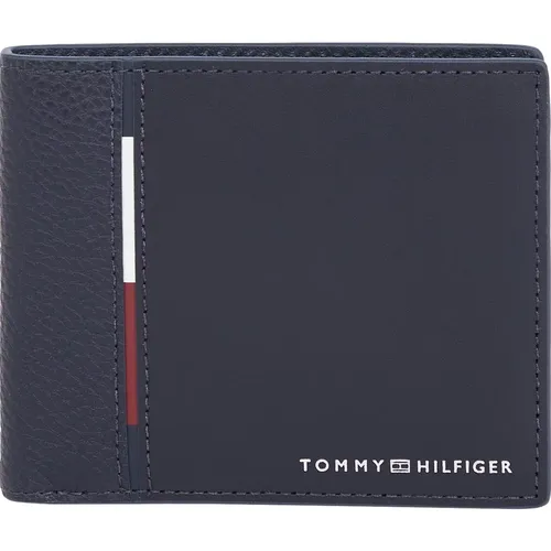 Blaue Leder Bifold Geldbörse Kompakter Stil - Tommy Jeans - Modalova