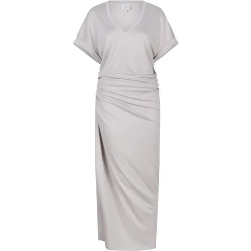 Elegantes detailreiches Midi-Kleid , Damen, Größe: L - Dante 6 - Modalova